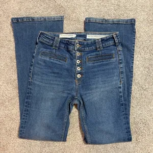 Anthropologie Pilcro High Waisted Denim Trouser Bootcut Jeans Blue Size 27