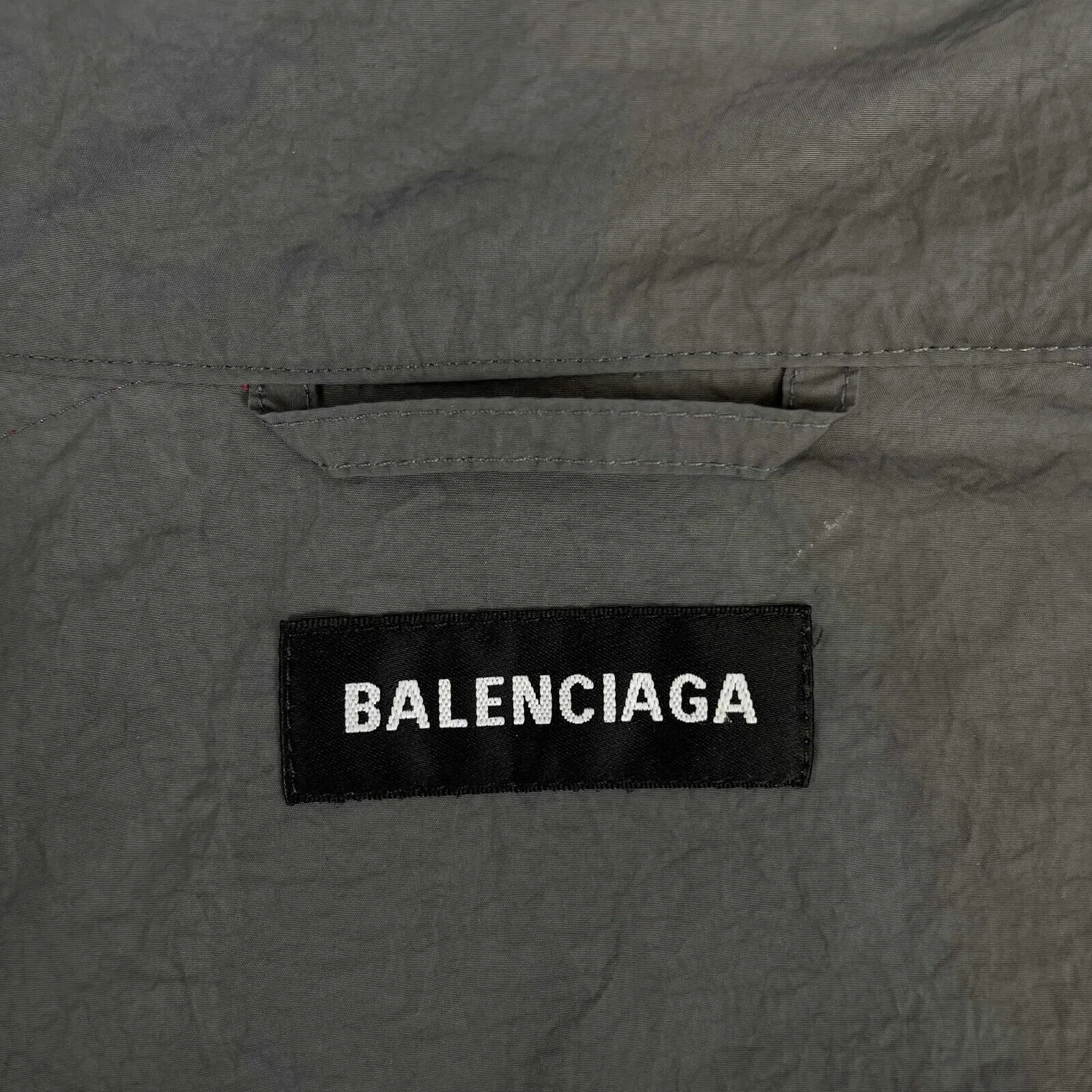 Balenciaga - Oversized Logo Elephant / Windbreaker Grey Jacket - Size 48