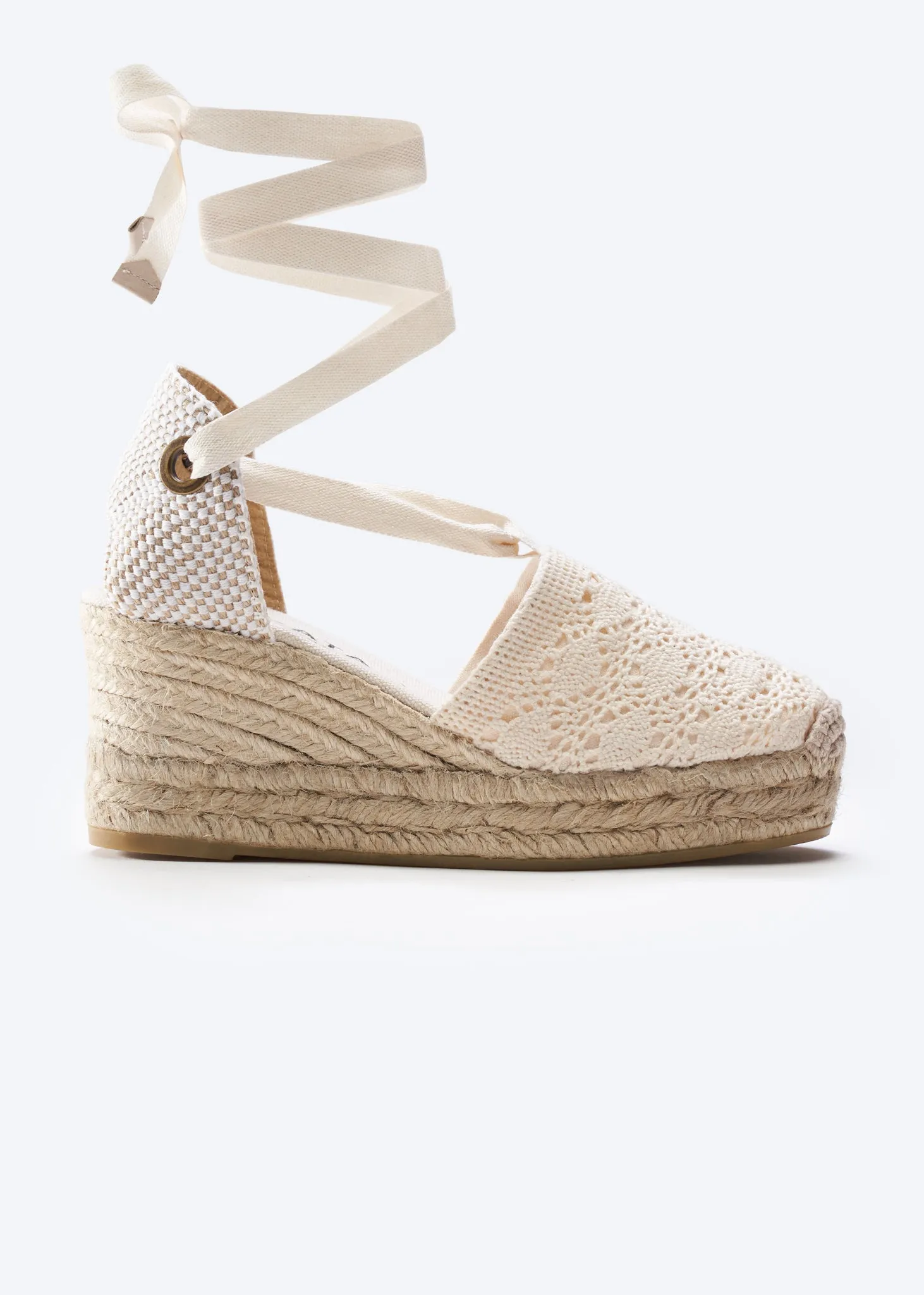 Bisbe Crochet Espadrilles Platforms