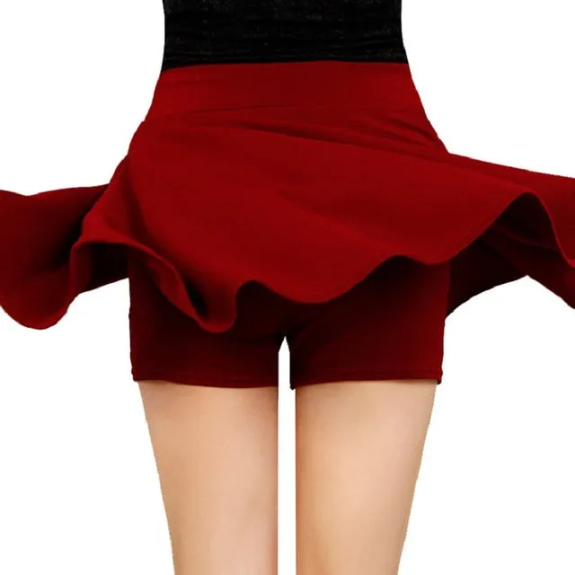 Clobee 2018 Woman Shorts Skirt Fashion High Waist Sexy Office Lady Skirts Female Elastic Mini Skirt Autumn Women Skirt