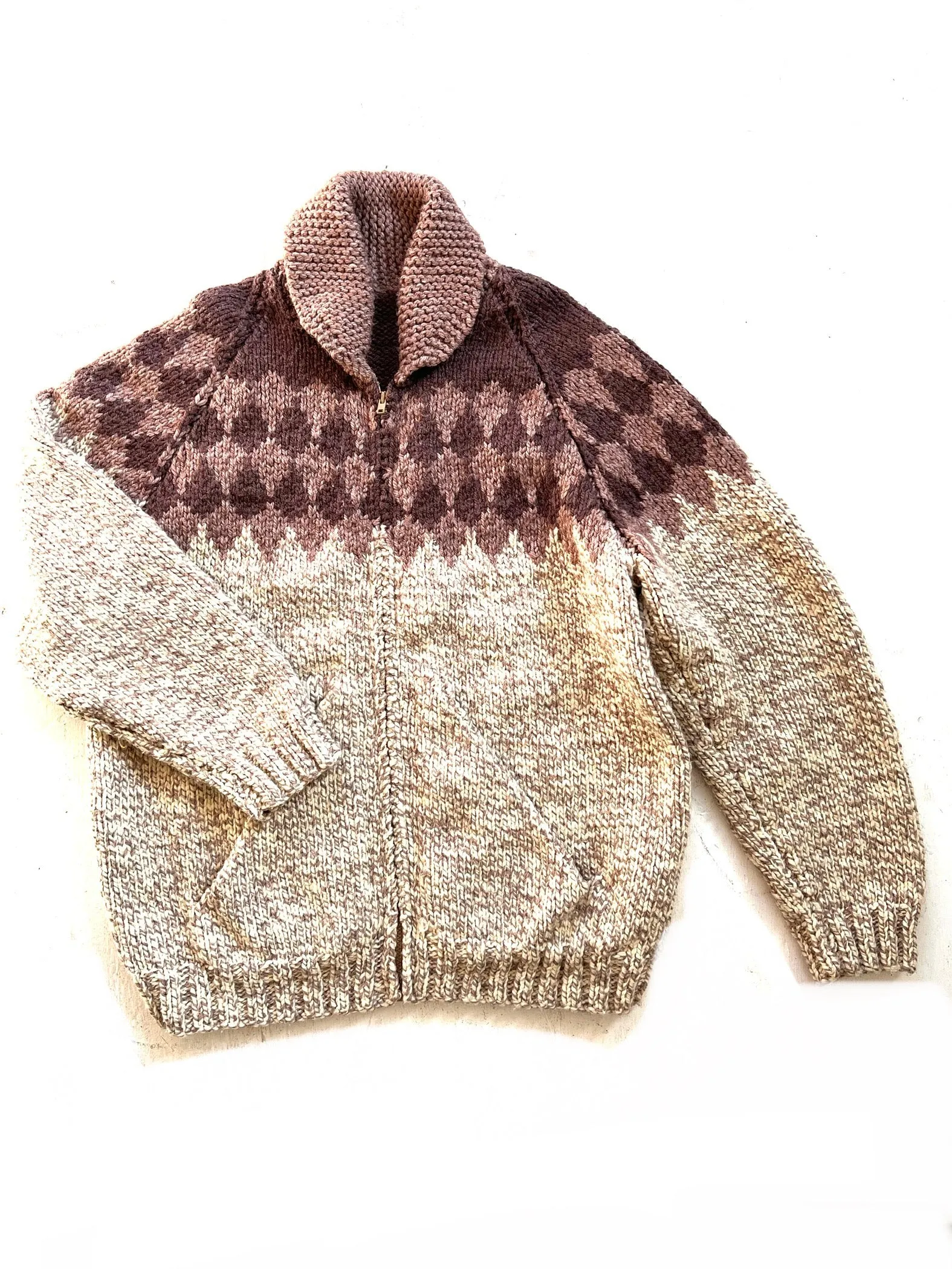 Cowichan Wool Cardigan - Oat