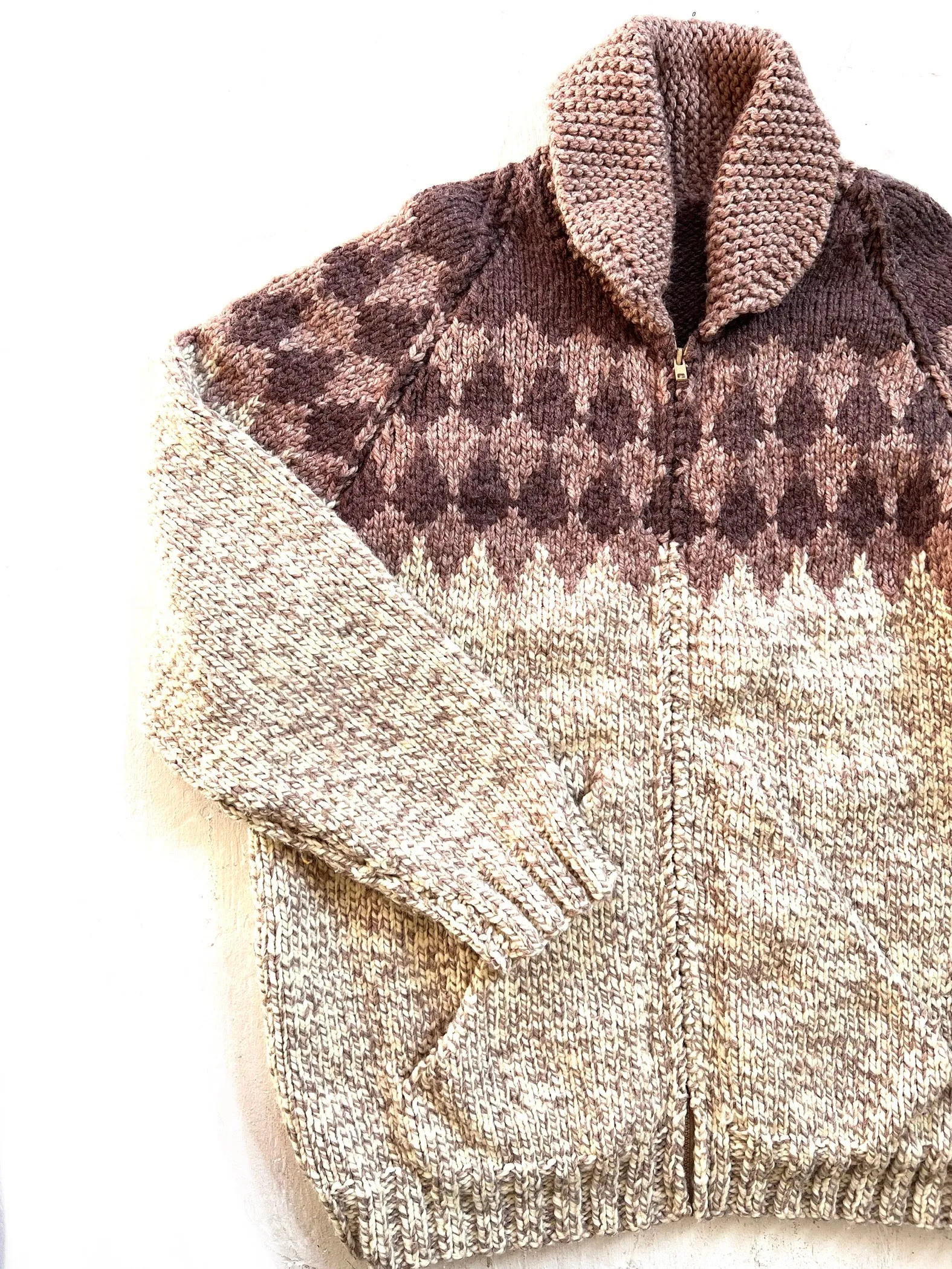 Cowichan Wool Cardigan - Oat