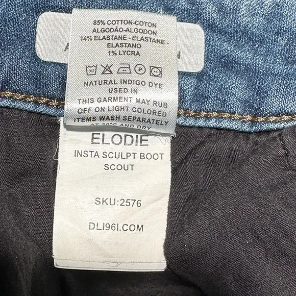 DL1961 Elodie Insta Sculpt Bootcut Jeans - Women's 31 - medium wash blue