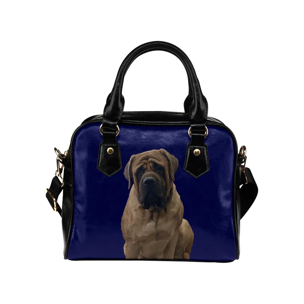 English Mastiff Shoulder Bag - Blue