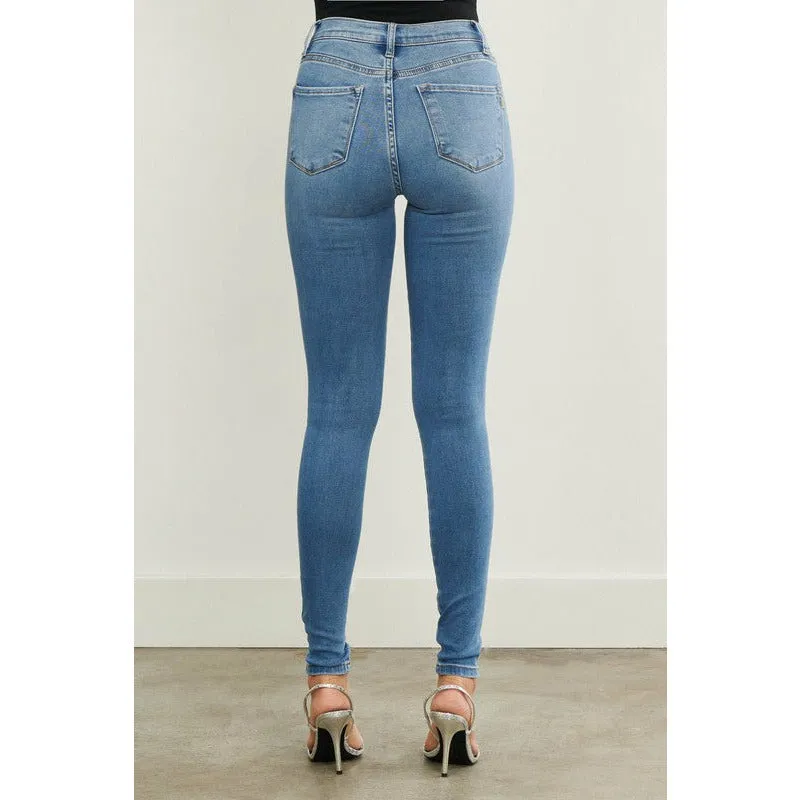 Flirty Fashionista Denim Jeans - Medium Stone