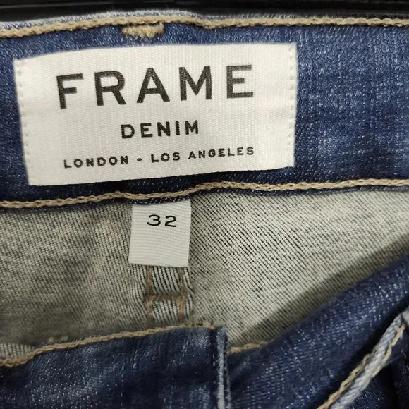 Frame women's skinny jeans size 32 blue