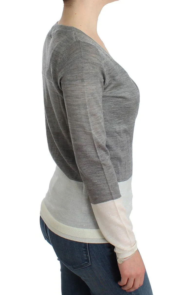Gray lightweight cardigan