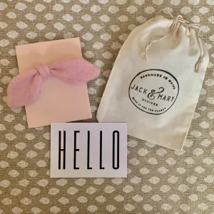 Hair Bow Cashmere, Pink