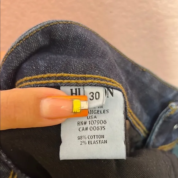 Hudson Collin Mid-Rise Skinny Jean In Darc. Size 30