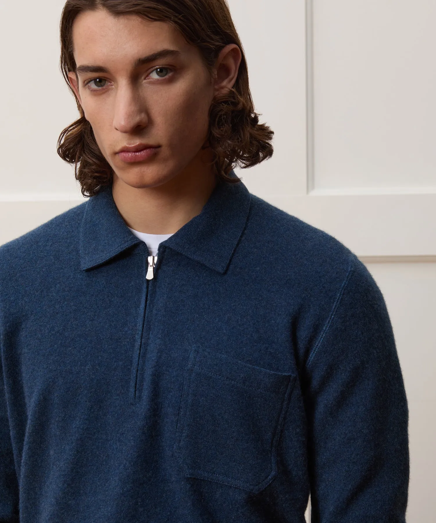 Italian Cashmere Half-Zip Sweater