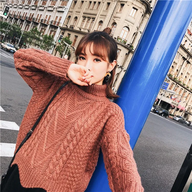 Katie Weinsky Knitted Cable Oversize Sweaters