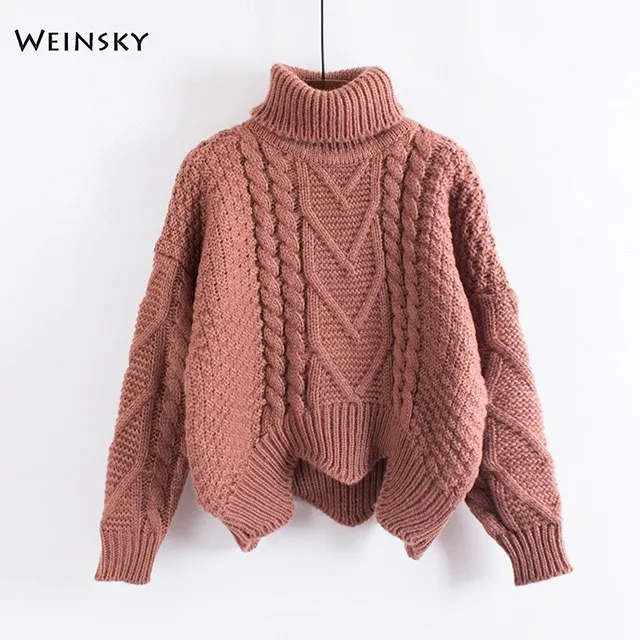 Katie Weinsky Knitted Cable Oversize Sweaters