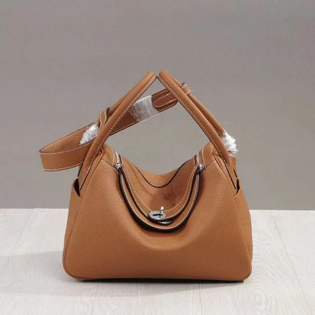 Lady Cowhide   Casual Tote Crossbody Bag