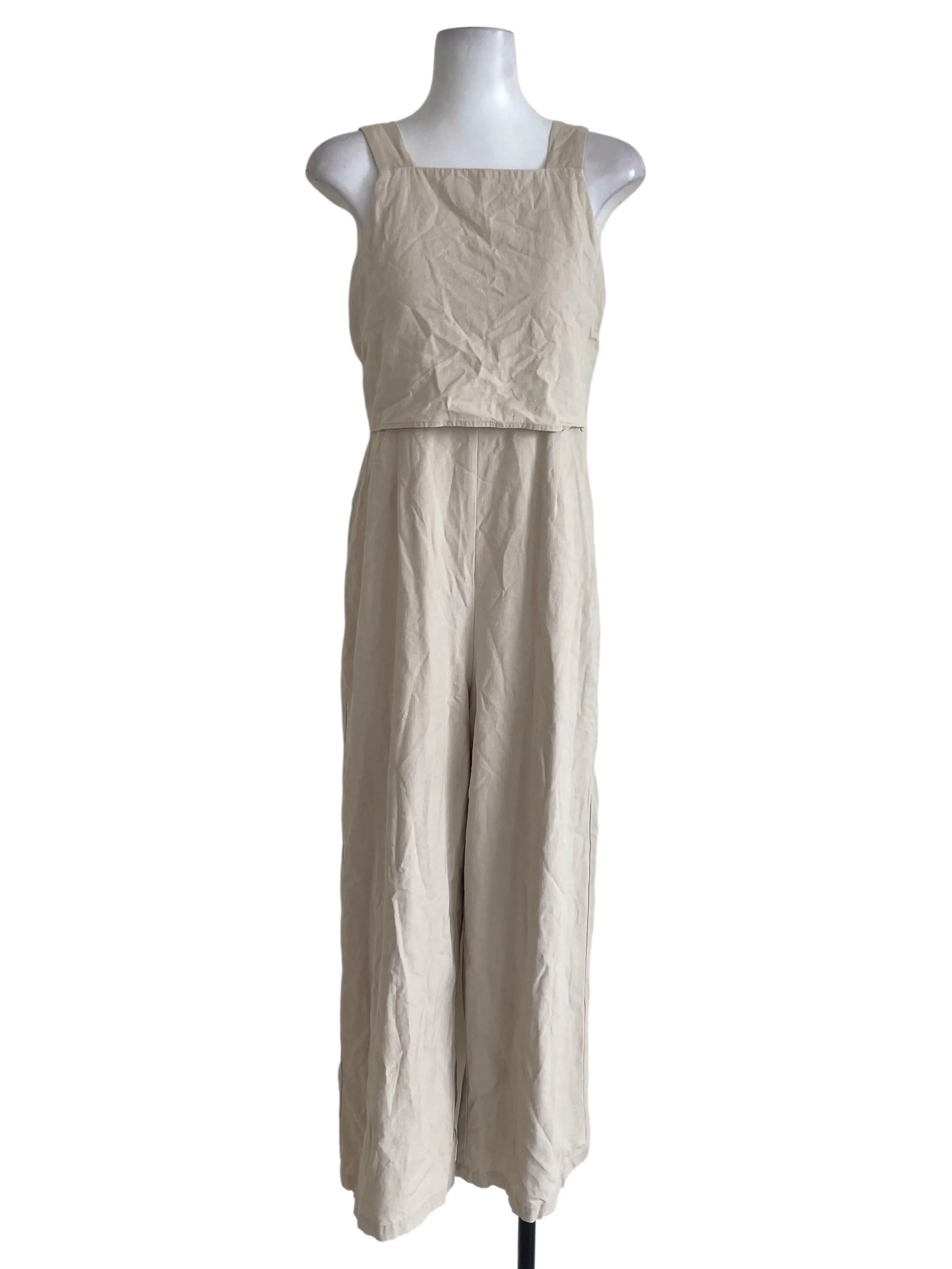 Light Brown Sleeveless Jumpsuit TCL