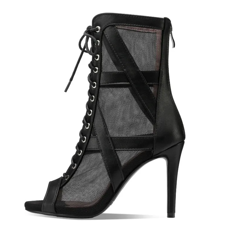 Luxury New Prom Outdoor Sexy Stilettos High Heels Women Latin Dance Heels Shoes Stripper for Women's Boots Ballroom