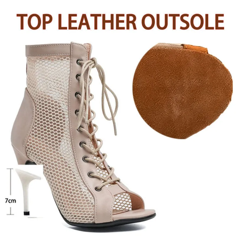 Luxury New Prom Outdoor Sexy Stilettos High Heels Women Latin Dance Heels Shoes Stripper for Women's Boots Ballroom