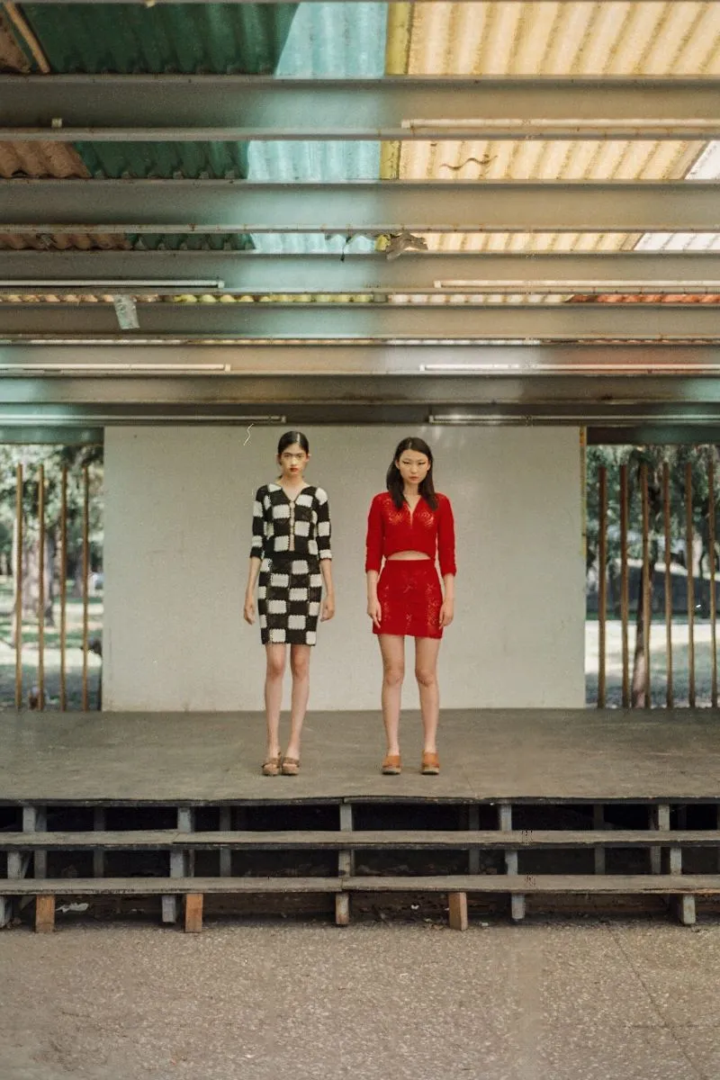 Marta Sweater in Checkers