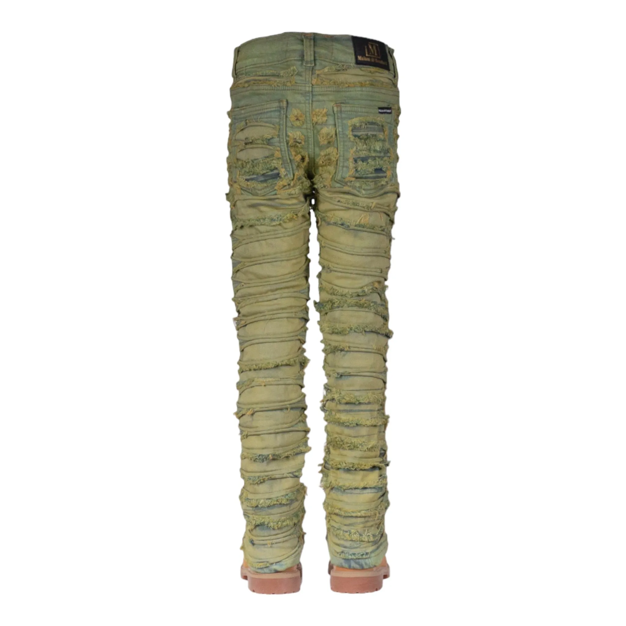 MDB Brand Kids Dual Color Stacked Jeans