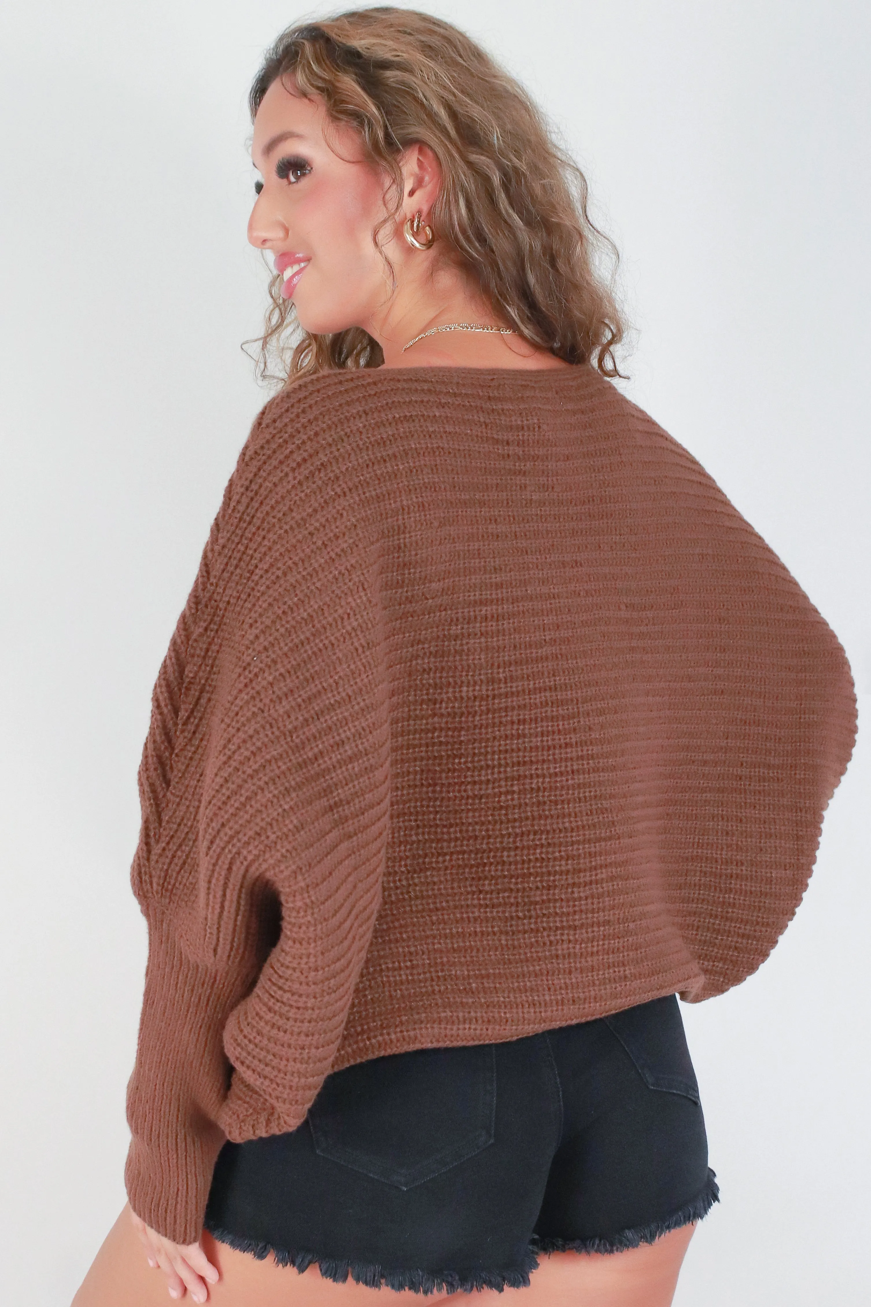PAY ATTENTION DOLMAN SWEATER