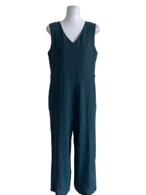Peacock Blue Sleeveless Jumpsuits TEM