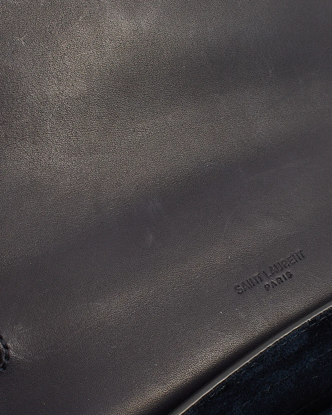 Saint Laurent Navy Leather Small Kaia Crossbody Bag