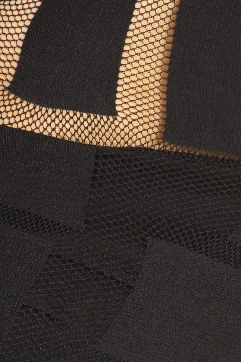 See Through Alluring Mesh Panels Plus Size Jumpsuit