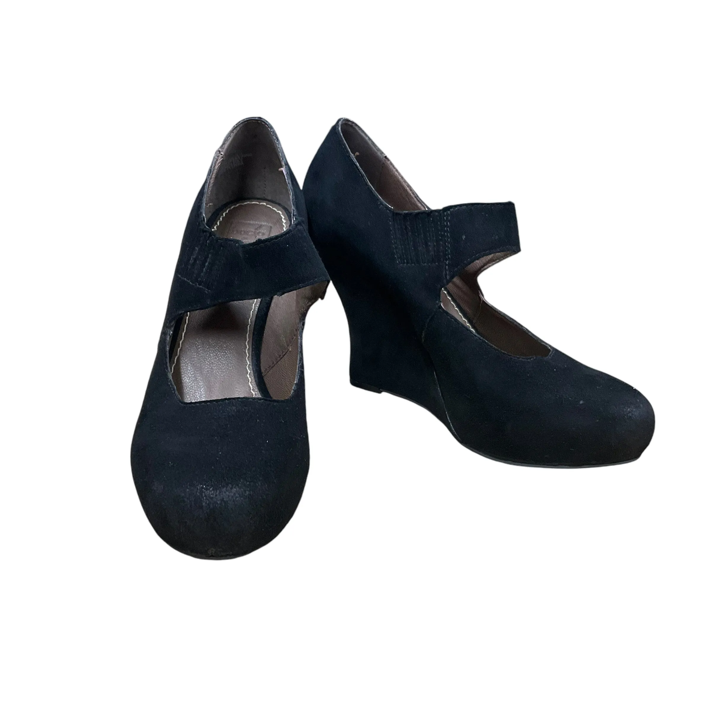 Shoes Heels Wedge By Cma In Black, Size: 8.5