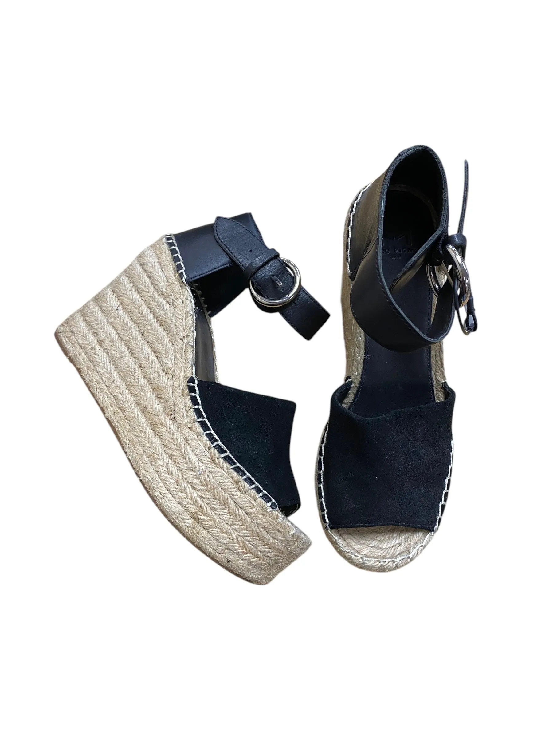 Shoes Heels Wedge By Marc Fisher In Black, Size: 7