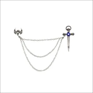 Skull & Sword Brooch