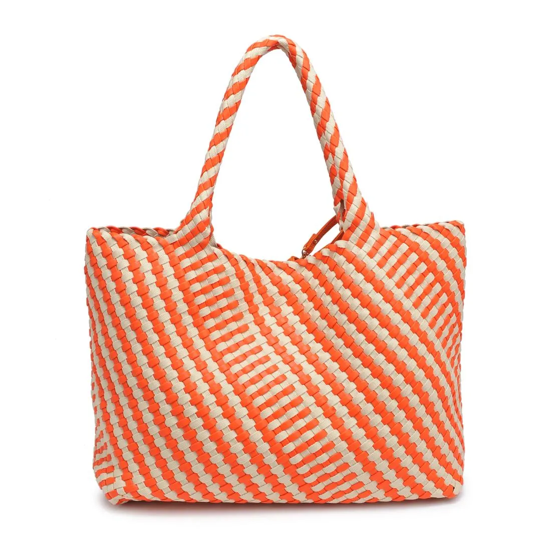 Solana - Mixed Material Tote