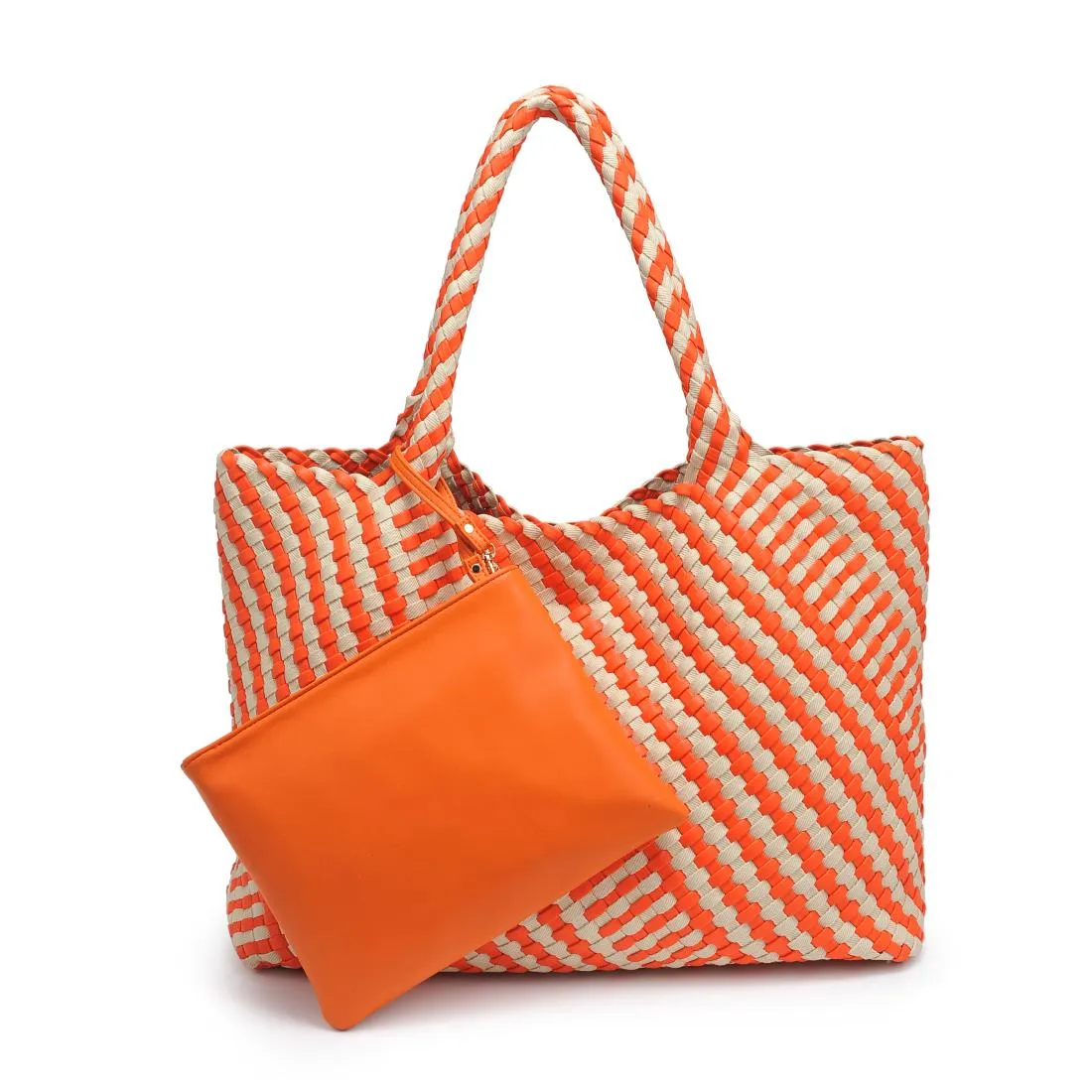 Solana - Mixed Material Tote