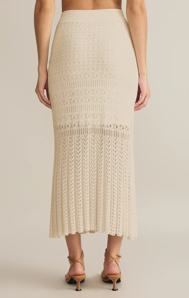 Soria Crochet Skirt Sea Salt