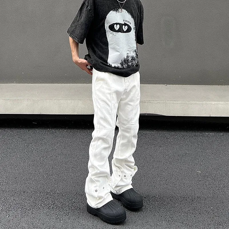 Straight-leg Micro Flared Jeans