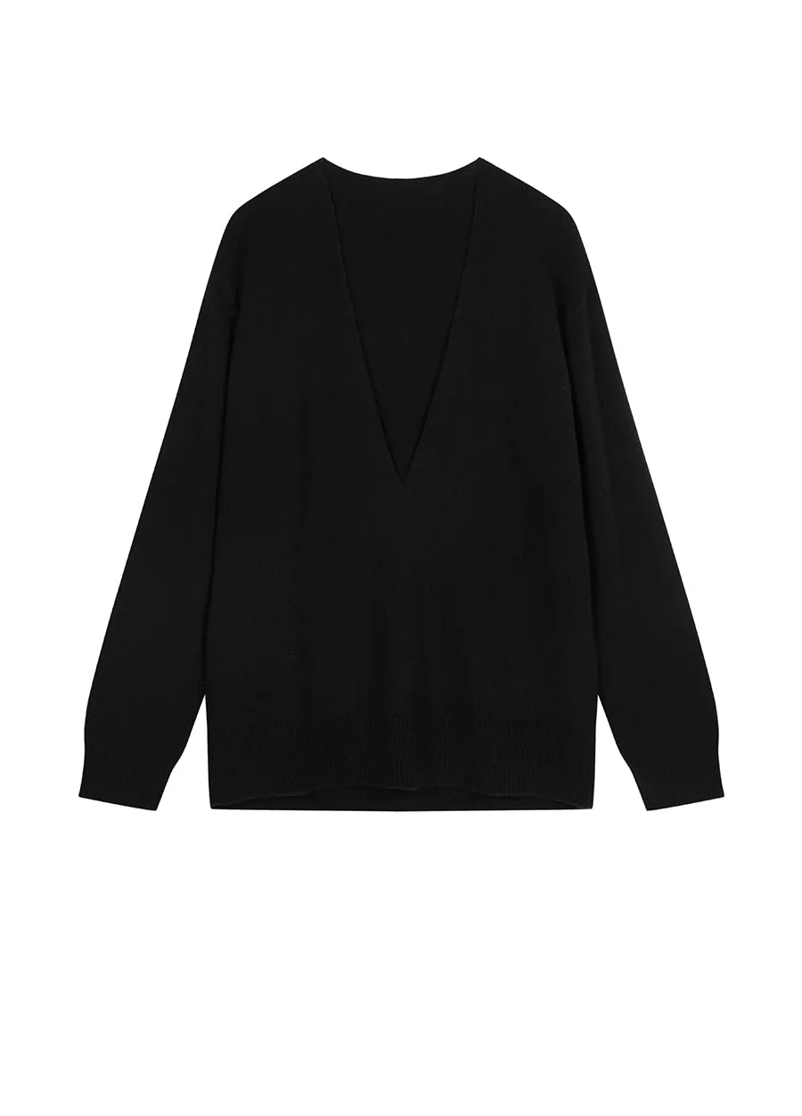 Sweater / JNBY V-Neck Wool-Cashmere Jumper