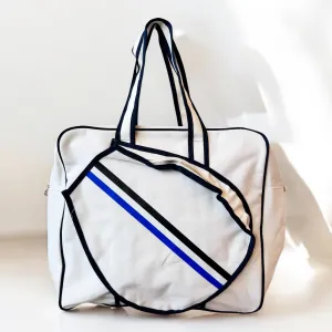 Tennis Tote Bag Navy Trim