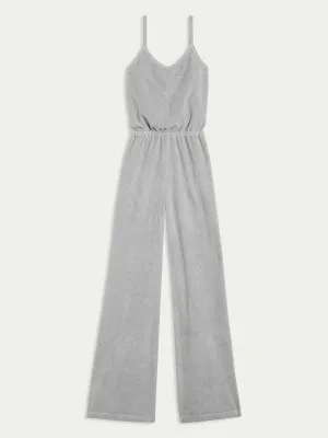 The Elma Flare Jumpsuit in Velour