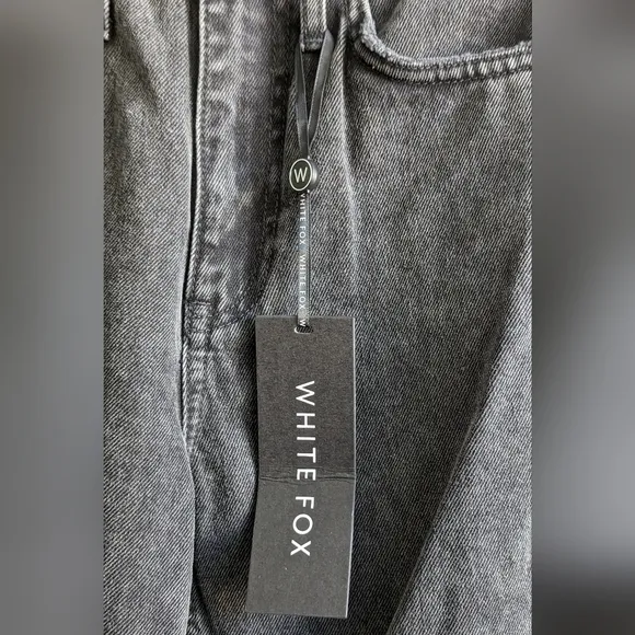 White Fox Jeans, Size XS, Black, Distressed