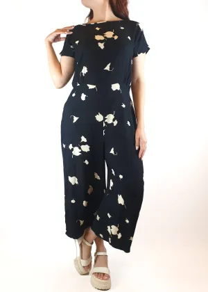 Wilga black and white print jumpsuit size 10